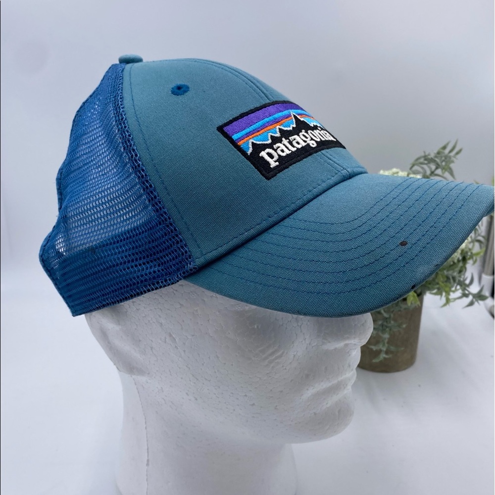 PATAGONIAP-6 Logo Blue Trucker Hat Baseball
Cap Mesh Back Snapback One Size